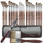 25pcs Paint Brush Set, Fuumuui Acry