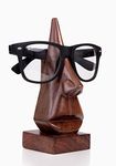 Store Indya Unique Hand Carved Rosewood Nose-Shaped Eyeglass Spectacle Holder