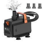 AquaMiracle 1200GPH Aquarium Water Pumps (4500L/H, 70W) Fountain Pump Pond Pump Submersible Water Pump with Flow Control for Fountain, Waterfall, Statuary, Filtration, Water feature, Hydroponics