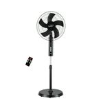 V-Guard Esfera Plus BLDC | 5 Blade BLDC Pedestal Fan With Remote Control | Three Speed Modes | 100% Copper 1350 RPM Motor | Black | 40 cm (400mm)