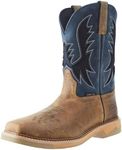 Justin Boots Mens Stampede Bolt Peanut Tan 11 In Top Nano Comp Square Toe Work Boot Tan 11 D