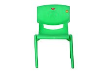 Prima Baby Plastic Chair 120 Strong Durable and Comfortable with Backrest for | Kids | Study | Play for Home/School/Dining for 2 to 6 Years Age, Green Color