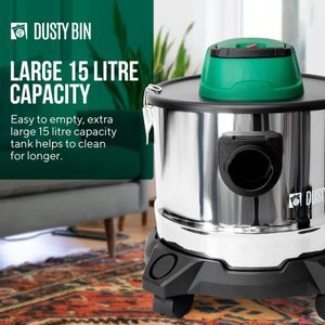 Dusty Bin Ash Vacuum 15L – Powerful DB17 Ash Cleaner