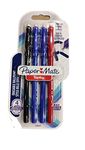 PAPER MATE Replay Erasable Ballpoint Pens Pack of 4 Blue/Black/Red M 1.0 mm Blister Pack