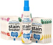 HATE STAINS CO Stain Remover for Clothes - 4oz Spray & 10 Wipes - Newborn & Baby Essentials - Miss Mouth's Messy Eater Stain Treater Spray - No Dry Cleaning Food, Grease, Coffee Off Laundry, Underwear, Fabric