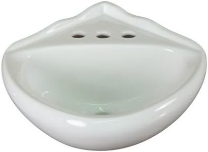 CORNER SMALL WALL MOUNT BATHROOM SINK - NEW - WHITE