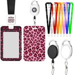 Vooruitgang 5PCS Custom ID Badge Holder with Retractable Badge Reel