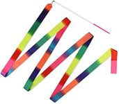 DS. DISTINCTIVE STYLE Dance Ribbons with Wands 4m Rhythmic Gymnastics Ribbon Dance Streamer for Kids Baton Twirling