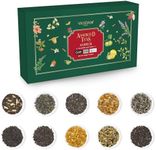 VAHDAM, Assorted Loose Leaf Tea Sampler (10 Teas, 50 Servings) Non-GMO, Gluten Free | Whole Loose Leaf Tea Sampler | Tea Variety Pack | Tea Gift Set | Gifts for Women & Men