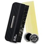 BIG FUDGE Vinyl Record Brush & Stylus Gel - No Scratch Anti-Static Carbon Fibre Record Cleaning Kit - Professional Cleaner for Dust & Debris