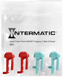 Intermatic Cycle Timer Clock ON/OFF Plastic Switch Trippers - P1000 PB PF1100 Series, 2 Red, 2 Green