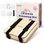 Worown Mini Flower Press Kit, Leaf Press, Plant Press, 6 x 6 inch 4 Layers Nature Press Kit Including Instructions