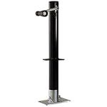 Side-Wind Trailer Jack with Rectangular Footpad | 5000LB Capacity A-Frame | 14 4/5" Travel | Excellent Powder Coating