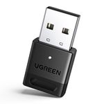 UGREEN Bluetooth 5.4 Adapter PC, USB Bluetooth Dongle for PC Windows 11/10/8.1, EDR and BLE Modes, Long Range, Plug & Play, Mini-Sized, for Controller, Headphone, Keyboard, Mouse etc.