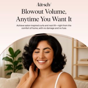 Kitsch Ceramic Hair Rollers, 8-Piece Set – Black