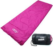 Andes Palermo 250 2 Season Camping Envelope Sleeping Bag Pink