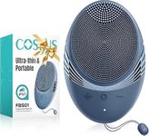 COSLUS FBS01 Face Scrubber Facial Cleansing Brush: 5 Modes Rechargeable & IPX7 Waterproof for Sensitive Skin, Deep Cleaning Removing Blackhead Exfoliating Massaging & Business Travel (Dark Blue)