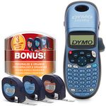 Dymo LetraTag LT-100H Label Maker Starter Kit | Handheld Label Printer Machine | with Plastic, Paper & Clear Label Tape | Ideal for Office or Home