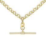 Carissima Gold Women's 9ct Yellow Gold Belcher Chain T-Bar Necklace - 46cm/18'