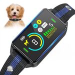 VangarSun Dog Bark Collar, Bark Collar for Large Medium Small Dogs, Rechargeable Anti Barking Collar with Beep Vibration and Protection, Safe & Humane Trainning Collar, IP67 Waterproof (Blue)