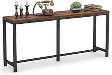 Tribesigns 70.9 inch Extra Long Sofa Table, Narrow Console Table Behind Couch, Rustic Entryway Table Industrial Skinny Hallway Table for Living Room (Brown)