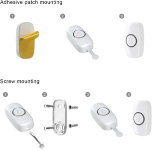 SECRUI Wireless Doorbell – Waterproof, 1000ft Range, 58 Chimes, White