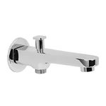 Hindware Italian Collection F340010CP Elegance Bath Spout with Tip Ton (Water Diverter to Hand Shower), Brass with Chrome Finish