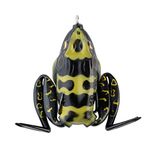 Lunkerhunt - Lunker Frog, Poison – Fishing Lure with Realistic Design, Legs Extend and Retract in Use, Great for Bass and Pike, Freshwater Lure with Hollow Body, Weighs ½ oz, 2.25” Length