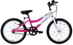 Professional Sparkle 20" Wheel Girls Kids Mountain Bike Single Speed White/Pink Age 7+