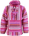 Siesta Mexican Baja Jerga Hoody - Pink Multi (Medium)