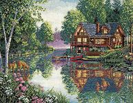 Dimensions Gold Collection Cabin Fever Counted Cross Stitch Kit-16"X12" 18 Count