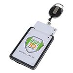 Hard Plastic 3 Card Badge Holder wi