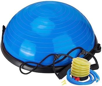Zeatly Half Balance Ball Trainer, Balance Beam for Core Exercise Equipment, Core Strength and Fitness, Includes Resistance Bands and Pump, Ideal for Home Gym Workout, Full Body Workouts