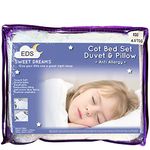 EDS Anti-Allergy Cot Bed Duvet with Pillow 4.5, 7 & 9 Tog with Hollowfiber filling (4.5 Tog)