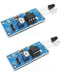 TechSupreme IR Infrared Sensor Module Reflective Photoelectric Light Intensity DIY Kit for Arduino UNO (Pack of 2pcs) Security Circuit and Sanitizer Spray Machine Motion Detector Security Circuit