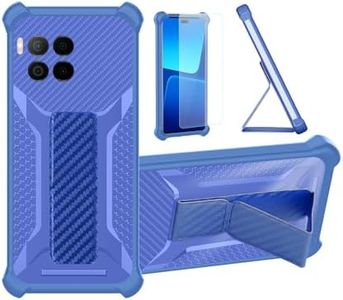 bojioderf Funda Compatible para T-Mobile T Phone 2 Pro 5g Funda Carcasa Case Cover [con Protector de Pantalla de Cristal Templado] Híbrida [Soporte Plegable Magnético] Azul