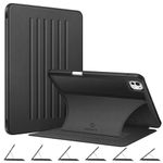 Fintie Magnetic Stand Case for iPad Pro 11-inch M4 (2024) (Model Number: A2836/A2837/A3006) - Multiple Angles Shockproof Rugged Soft TPU Cover with Pencil Holder, Auto Wake/Sleep, Black