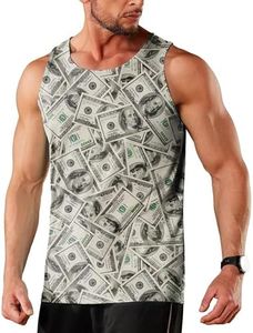 Men's Funny Tank Top Summer Beach Casual Fashion Print Tank Tops for Men Cool Gym Workout Athletic Sleeveless Shirts, Us Dollar, X-Large