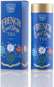 TWG Tea | French Earl Grey | Black Tea | Bergarmot & Blue Cornflowers | Haute Couture Tin, 100g | Gift Set