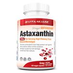 Vita-Nuage Astaxanthin Ultra 12mg Per Serving, 6mg 120 capsules, Supports Joint, Skin, Eye Health Naturally