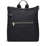 RADLEY London Eel Lane Responsible Large Ziptop Backpack for Women, in Black Recycled Polyester