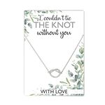 Bridesmaid Proposal Thank you Gift | Knot Necklace | Will you be my Bridesmaid? | Bridesmaid Gift Jewellery