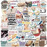 Writer Stickers,50 PCS Love Reading