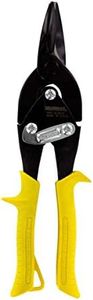 MIDWEST Blackout Series Aviation Snip - Straight Cut Regular Tin Cutting Shears with Forged Blade & KUSH'N-POWER Comfort Grips - MWT-6716SO