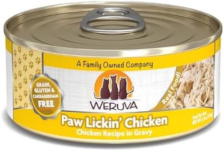 Weruva Classic Cat Food, Paw Lickin’ Chicken with Chicken Breast in Gravy, 5.5oz Can (Pack of 24)