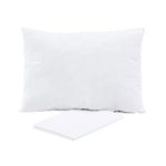 Small Toddler Pillow with Pillowcase - 13 x 18 Soft Hypoallergenic Natural Cotton Baby Pillow Case Cover - Soft Kids Pillow for Sleeping, Infant Bedding Sets for Bed Crib Side Sleeper Travel Camping