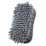 VRT Liao ltimate Microfiber Car Wash Double Sided Sponge - Premium Chenille Microfiber - Lint Free - Scratch Free - Ultra Soft Automobile Cleaning Sponge