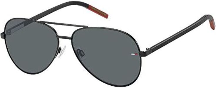 Tommy Hilfiger TJ 0008/S, Gafas de Sol para Unisex - Adulto, Negro (Mtt Schwarz), 60