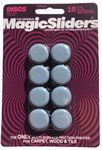 MAGIC SLIDERS 02516 Self-Adhesive 1" Round Sliding Discs 16 Pack