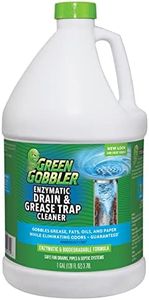 Green Gobbler Enzyme Drain Cleaner | Controls Foul Odors & Breaks Down Grease, Paper, Fat & Oil in Sewer Lines, Septic Tanks & Grease Traps | 1 Gallon